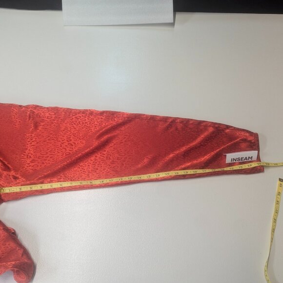 Socialite Size Small Red Satin Jumper - Picture 9 of 16